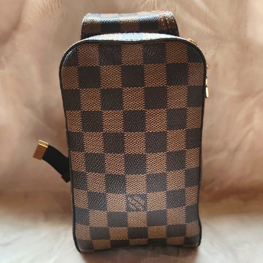 Louis Vuitton Damier‎ Ebene Geronimos Crossbody Sling Bag (UNISEX)